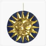 GOLDEN SUN TERRA COTTA WALL PLAQUE
