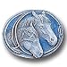Pewter 3-D Collector Pin - Two Horses - Collectors Pin