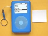New iPod 4th (20GB/40GB/U2/Photo) Silicone Skin Case (DeepBlue) + Finger Strap + Screen Protector