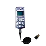Retractable USB Cable for the Motorola C333 with Power Hot Sync and Charge capabilities - Gomadic Brand w/ TipExchange Technology