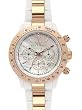 Heavy Metal Plasteramic Watch Collection - Rose Gold Chrono White