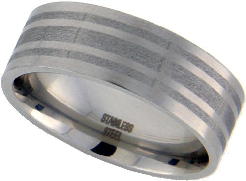 Surgical Steel 3/8 (9mm) Comfortable Fit Band