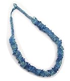 Turquoise Blue Icy Chips Beaded Collar Necklace [Limited Time Blowout Offer]