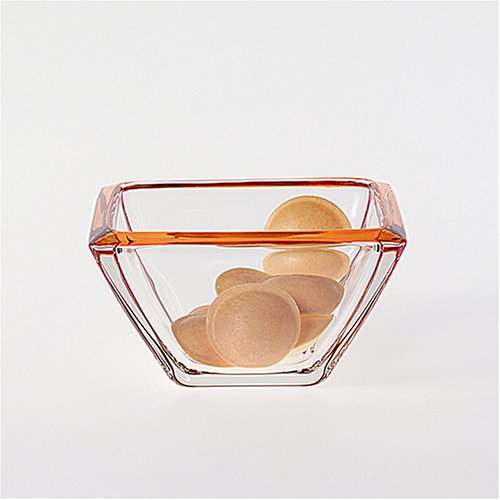 LEONARDO Dekoschale Corner orange 12,5 cm