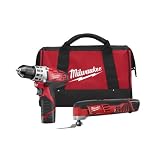 Milwaukee 2495-22 M12 Combo 3/8 Drvdrl/Multi-Tool W/2 Bat