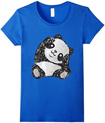 Cute Panda t-shirt - Female Small - Royal Blue