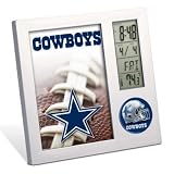 Dallas Cowboys Official Desk Clock Alarm and Photo Frame