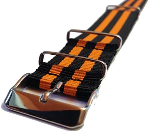 NATO POTATO premium NATO straps with personality (22mm, The Racer, Orange-Black)