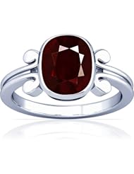18K White Gold Cushion Cut Ruby Solitaire Ring (GIA Certificate)