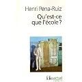 Qu'est-ce que l'�cole ?