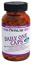 TwinLab Daily One Caps Multi-Vitamin and Mineral Supplement with Iron, Capsules, 180-Count Bottle