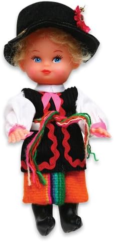 Folk Doll from Mazowsze Lowicz Region - Boy 7"