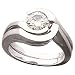 Jewelry : 14K White Gold 1.00 CTW Moissanite By-Pass Fashion Ring
