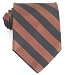 Bruno Piattelli Mens Black Brown Striped Designer Silk Neck Tie