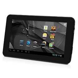 D2 7-Inch Android 4.1 Jelly Bean/ 4GB/512MB DDR3/16:9 Capacitive Multi-Touch Screen Internet Tablet with One Pre-loaded Family Movie - Black