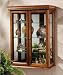 Country Tuscan Style Hardwood Wall Curio