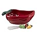 Chili Pepper Bowl and Spreader
