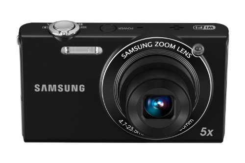 Samsung EC-SH100 Wi-Fi Digital Camera with 14 MP, 5x Optical Zoom and Touchscreen (Black)