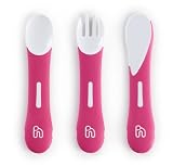 Hoppop Manu Cutlery Set (Fuchsia)