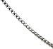 Platinum Box Chain, 18"