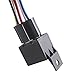 ESUPPORT Car Relay 12V 40A SPDT 5Pin Switch Socket Plug Wire Harness Automotive Pack of 5