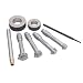 Brown & Sharpe 599-285-1 Style A Intrimik Analog Indication Inside Micrometer Set, 40-100mm Range, 0.005mm Graduation, +/-0.005mm Accuracy, With Wooden Case (10 Piece Set)