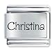 Name Christina Italian Charms Bracelet Link