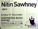 Music - Commercial Rock Posters: Nitin Sawhney - Shepherds Bush Poster - 77x110cm