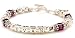 Sterling Silver & Birthstone Cube Crystal Mother Bracelet