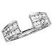 14K White Gold 3/8 ct. Diamond Ring Guard
