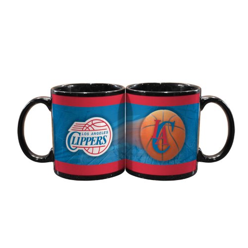 NBA Los Angeles Clippers 2 Pack 11oz Black SportsBall Mug