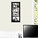 Adeco PF0424 Decorative Black Wood Divided Picture Photo Frame, Wall Hanging, 4 Openings, 4x6 inches