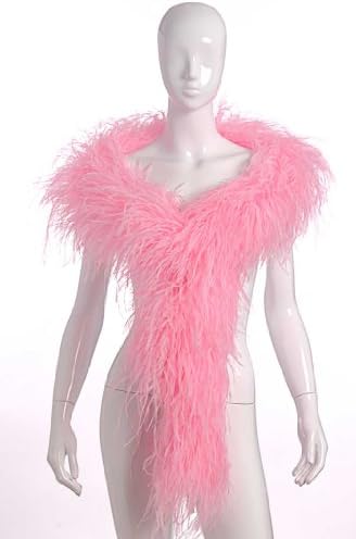 6 Plies Ostrich Boas Pink