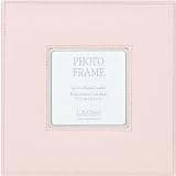 C.R. Gibson Square Leather Bound Photo Frame, Pink by C.R. Gibson