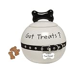 Pet Supplies : Two Please - White Round Treat Jar