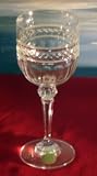 Set of 6 Bohemian Handmade 24% lead crystal Czech Republic Wine Glasses