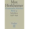 Max Horkheimer. Gesammelte Schriften - Taschenbuch-Ausgabe: Gesammelte Schriften IV. Schriften 1936 - 1941.: BD 4