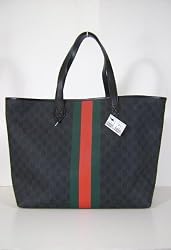 Gucci Handbags Black GG Tote 238696