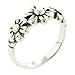 Sterling Silver Triple Flower Ring