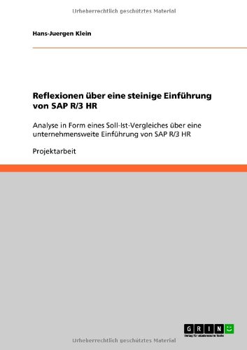 417FUUioQPL Reflexionen Ã1/4ber eine steinige EinfÃ1/4hrung von SAP R/3 HR (German Edition)