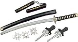 Plastic 4 Piece Ninja Weapon Kit Costume Prop