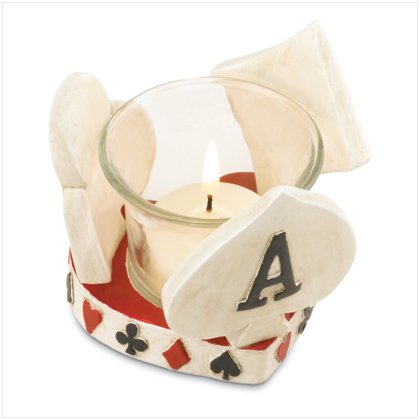 Poker Themed Card Votive Style 37119