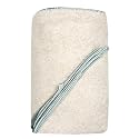 Bumkins Organic Cotton Hooded Towel Set - Sage Satin Trim