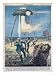 A UFO Terrorises the Local French Residents with Powerful Rays Art Giclee Poster Prin...