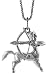 Sterling Silver 7/8" (23mm) Tall Zodiac Pendant for SAGITTARIUS