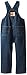 Carhartt Little Boys' Toddler Washed Denim Bib Overall, Worn In Blue, 2T