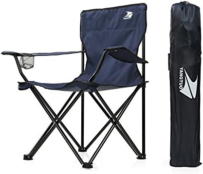 Yangtuo Camping Folding Quad Chair With Carry Bag (Navy)
