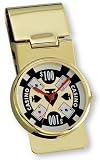 Avalon Gold Tone Money Clip Watch w/ Casino Style Dial # 7421Y