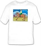 T-shirt with man, Europe, horse, Italy, equine, riding