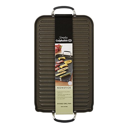 Calphalon double grill pan set, 6 quart vs 8 quart stock pot